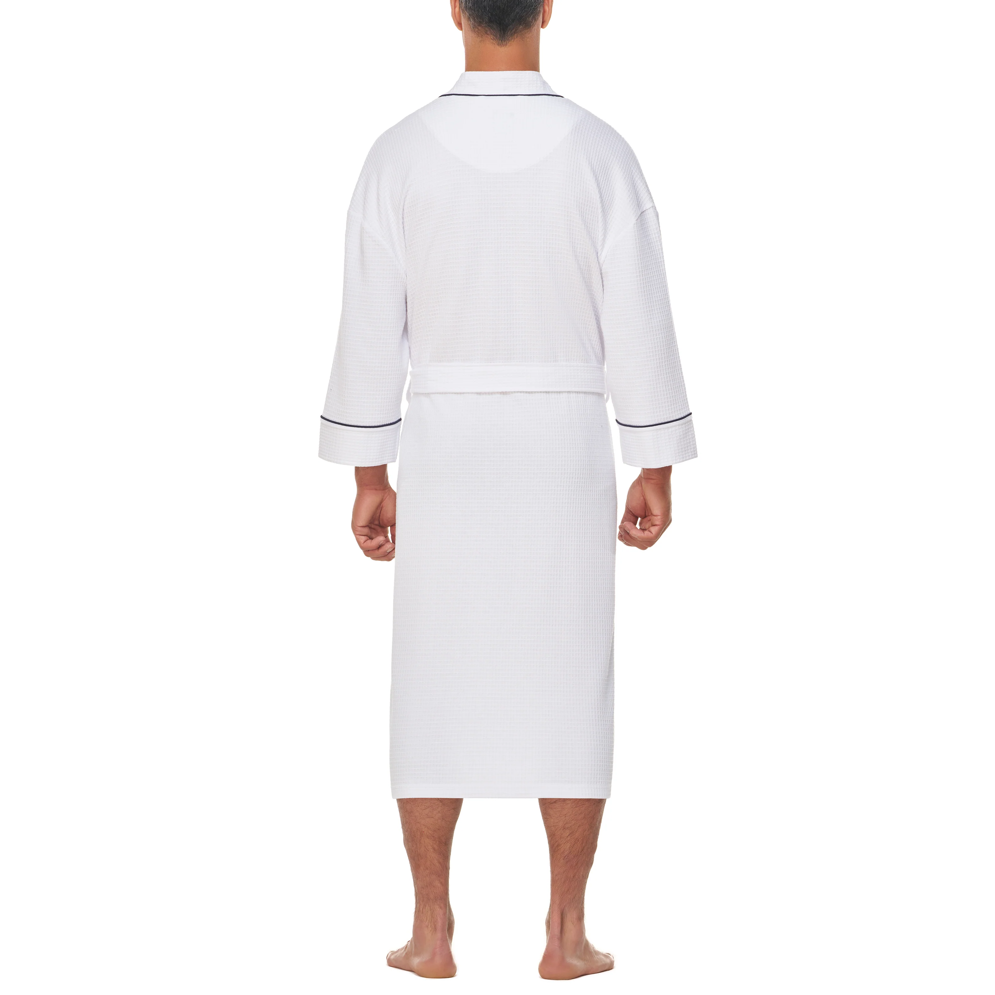 Big and Tall Knit Waffle Kimono - Image 11
