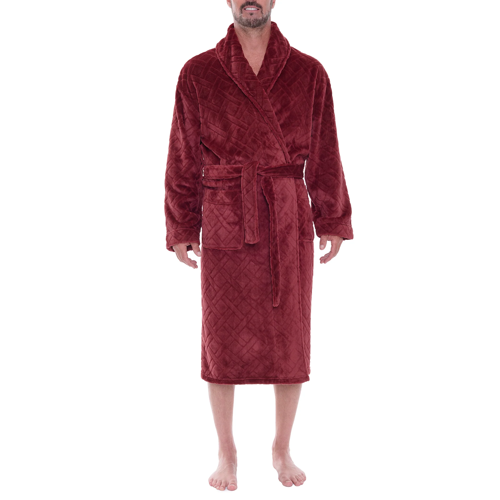 Crossroads Plush Fleece Shawl Robe - Image 10