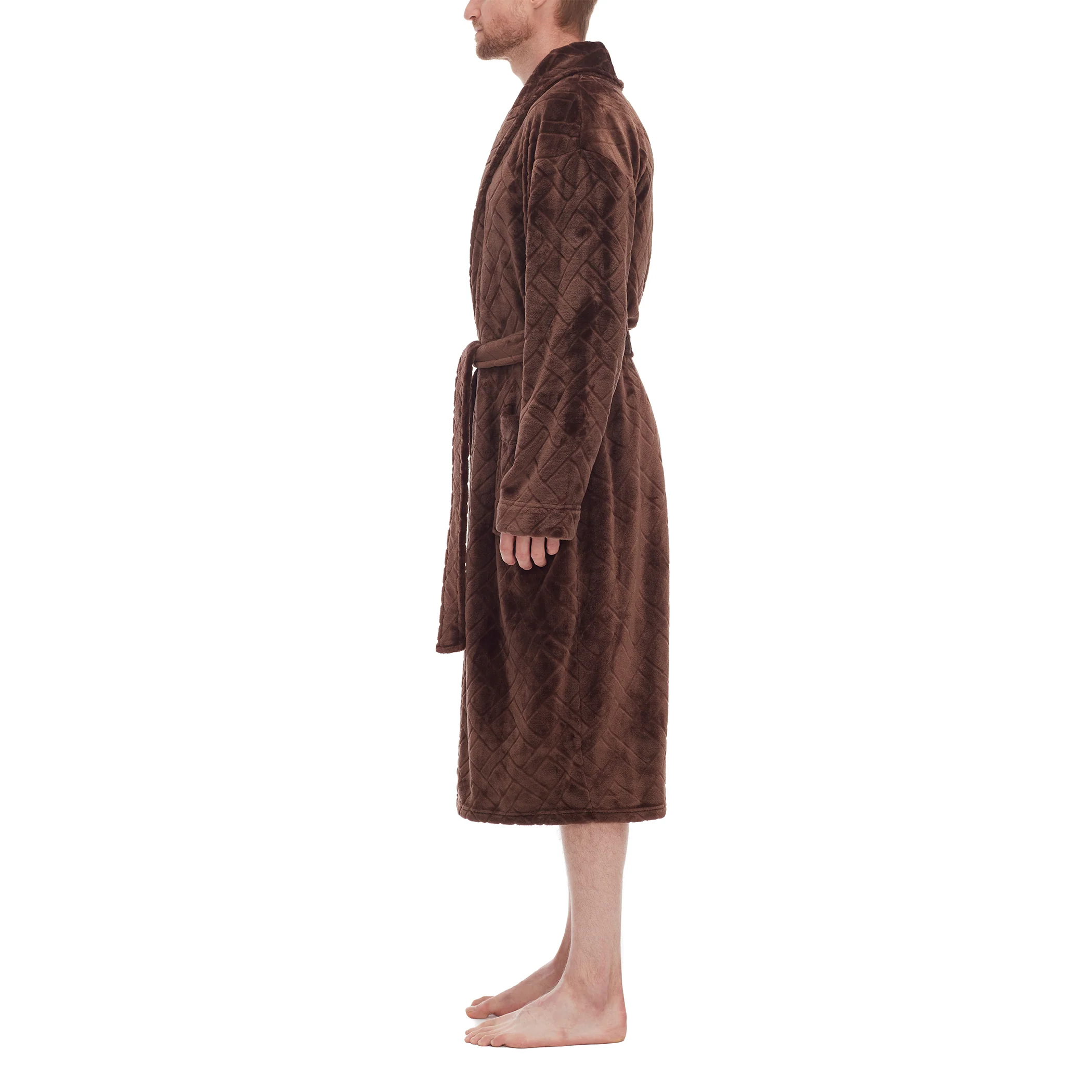 Crossroads Plush Fleece Shawl Robe - Image 3