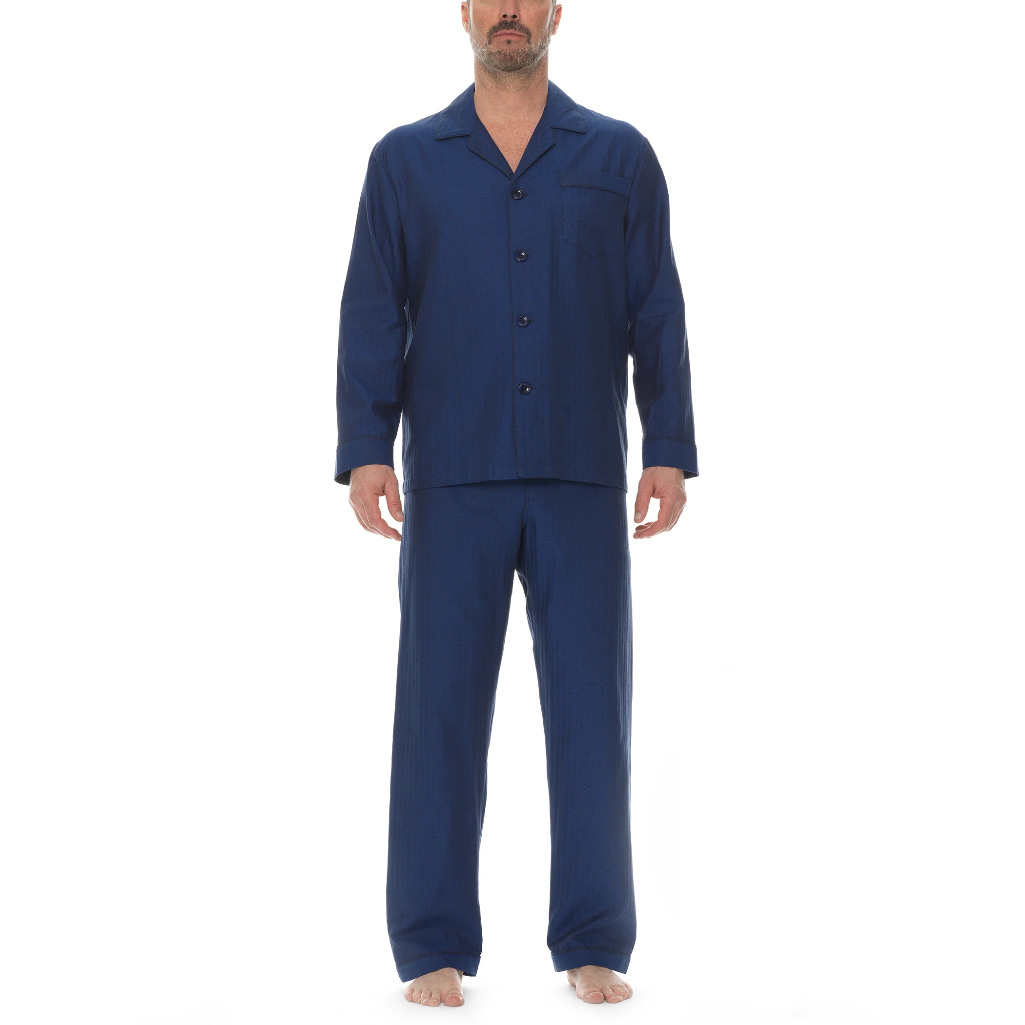 Herringbone Cotton Long Sleeve Better Pajama - Image 12