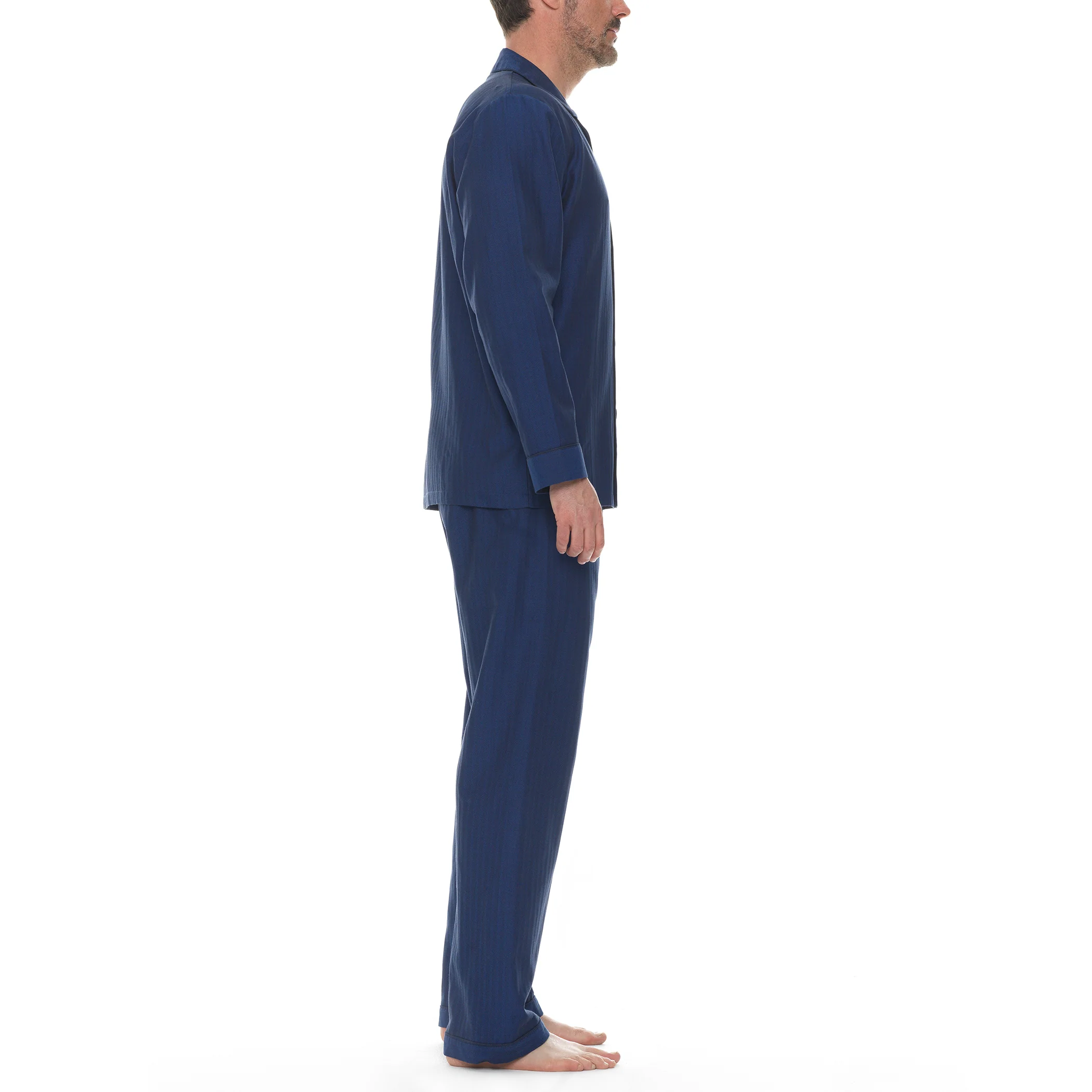 Herringbone Cotton Long Sleeve Better Pajama - Image 14