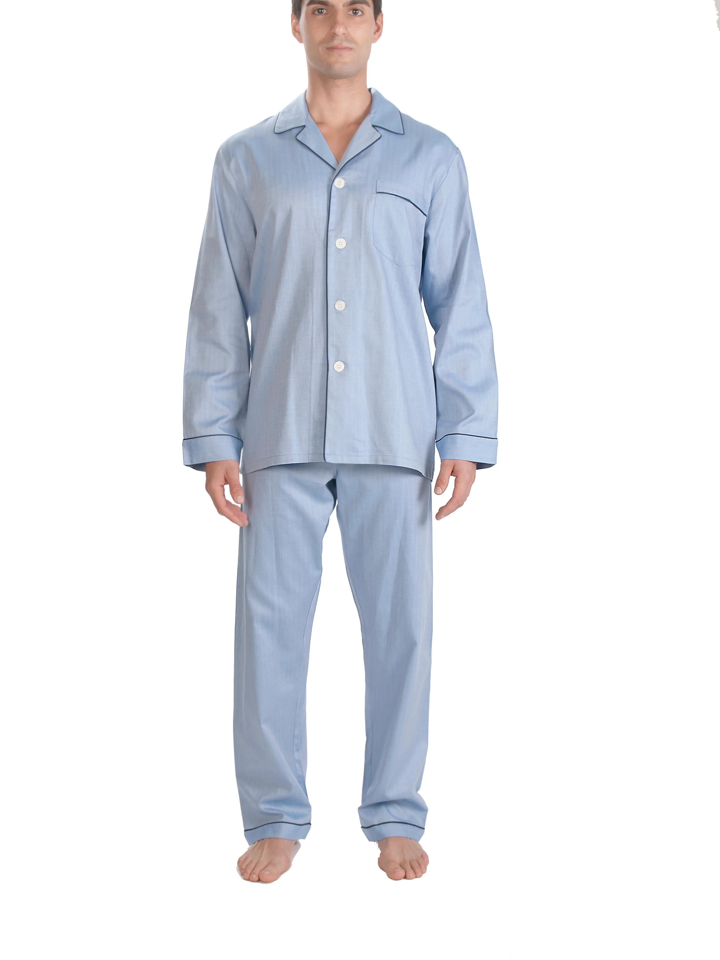 Herringbone Cotton Long Sleeve Better Pajama - Image 7