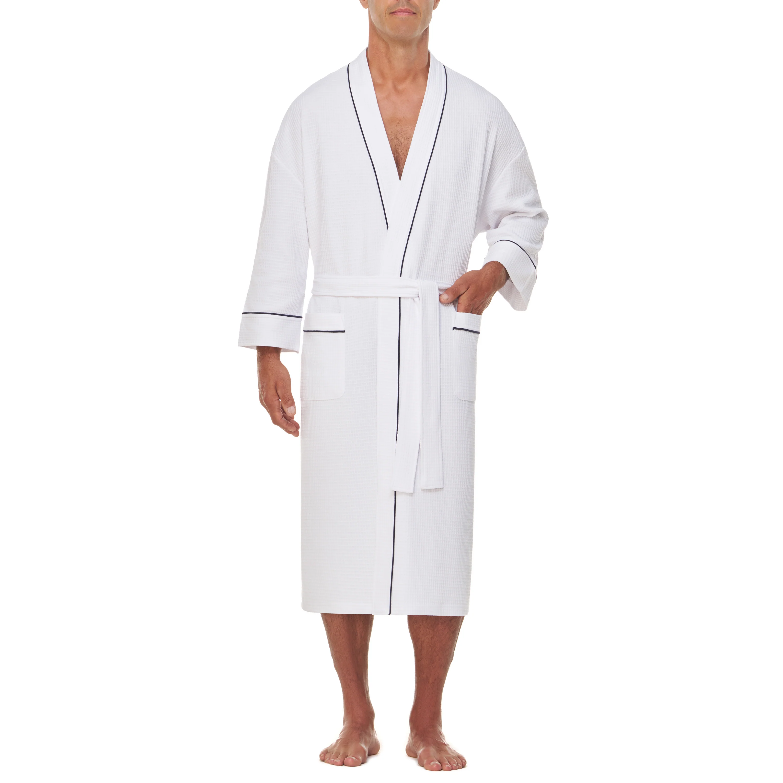 Knit Waffle Kimono Robe - Image 11