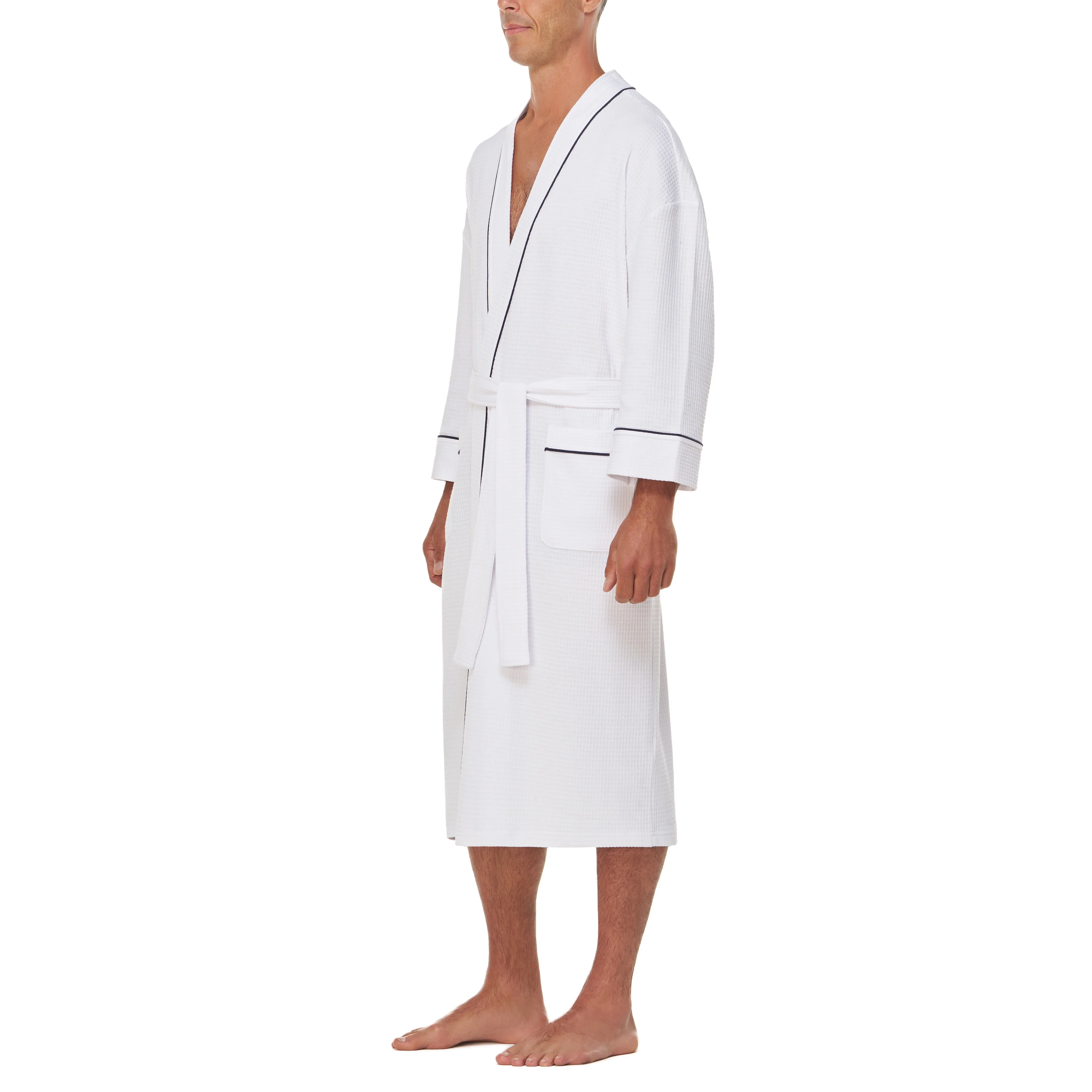 Knit Waffle Kimono Robe - Image 13